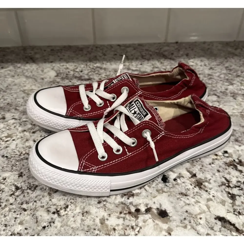 Converse Chuck Taylor All Star Shoreline Slip Red White Ox Size 8.5 551522F